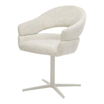 Scaune de dining crem 2 buc. Dover - House Nordic imagine