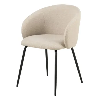 Scaune de dining crem 2 buc. Eleanor - Actona imagine