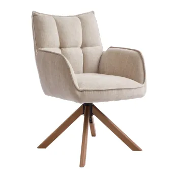 Scaune de dining crem 2 buc. Marilla - Unique Furniture imagine