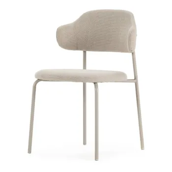 Scaune de dining crem 4 buc. Adriel - Marckeric imagine