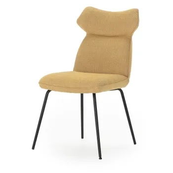 Scaune de dining galben-mustar 2 buc. Dara - Marckeric imagine