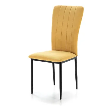 Scaune de dining galben-mustar 4 buc. Holly - Marckeric imagine