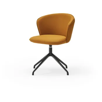 Scaune de dining galben-mustar rotative 2 buc. Add - Teulat imagine