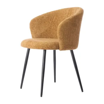 Scaune de dining galben-ocru 2 buc. din metal Radaja - Light & Living imagine