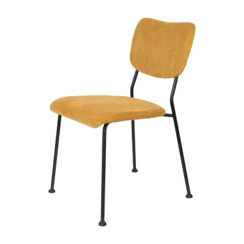 Scaune de dining galbene 2 buc. Benson - Zuiver imagine