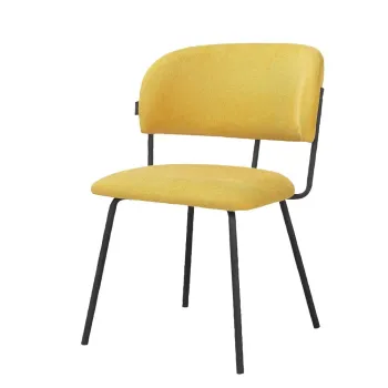 Scaune de dining galbene 2 buc. Claudia - Storaa imagine