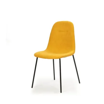 Scaune de dining galbene 4 buc. Renne - Marckeric imagine