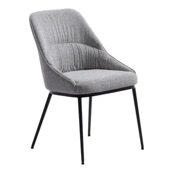 Scaune de dining gri 2 buc. Meridian - Unique Furniture imagine