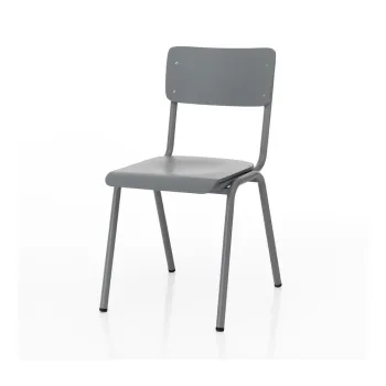 Scaune de dining gri 2 buc. Old School - Tomasucci imagine