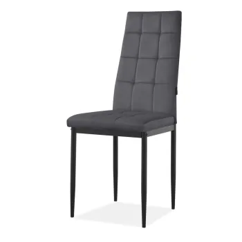 Scaune de dining gri-antracit 2 buc. din catifea Becca - Storaa imagine