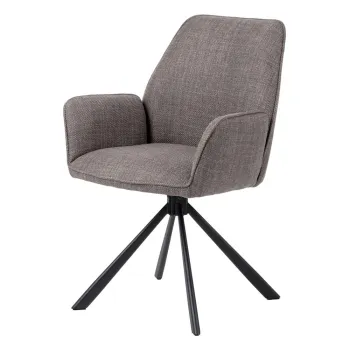 Scaune de dining gri-deschis 2 buc. Glenda - Actona imagine