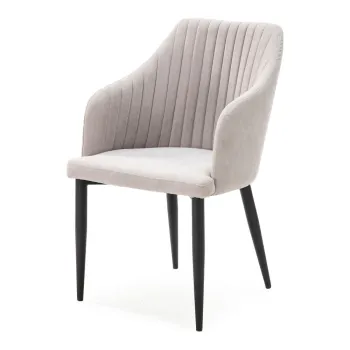 Scaune de dining gri-deschis 2 buc. Nadi - Marckeric imagine