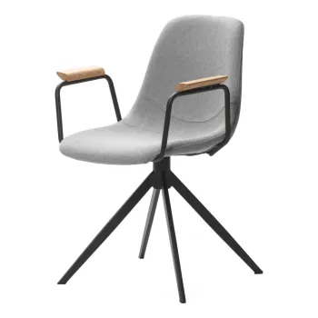 Scaune de dining gri-deschis 2 buc. Tali - Marckeric imagine