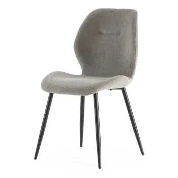 Scaune de dining gri-deschis 4 buc. tapitate Ansu - Marckeric imagine