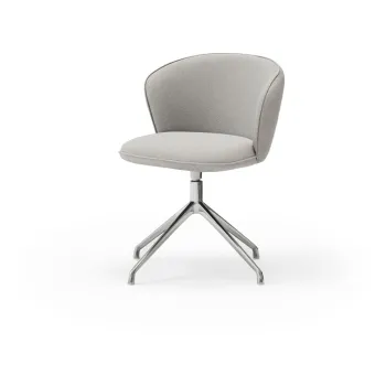 Scaune de dining gri-deschis rotative 2 buc. Add - Teulat imagine