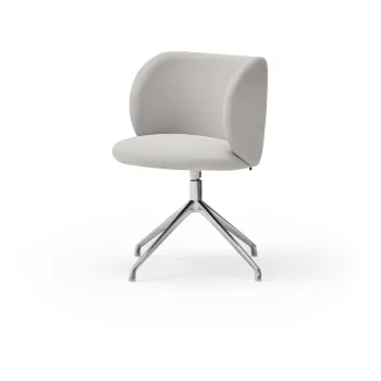 Scaune de dining gri-deschis rotative 2 buc. Mogi - Teulat imagine