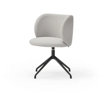 Scaune de dining gri-deschis rotative 2 buc. Mogi - Teulat imagine