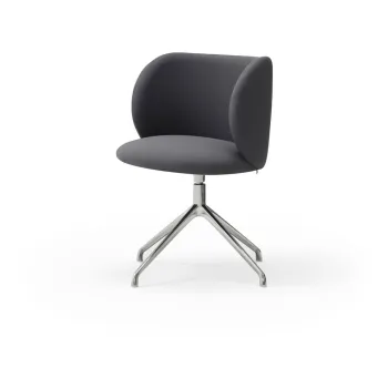 Scaune de dining gri-inchis rotative 2 buc. Mogi - Teulat imagine