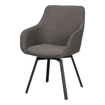 Scaune de dining gri rotative 2 buc. Alison - Rowico imagine