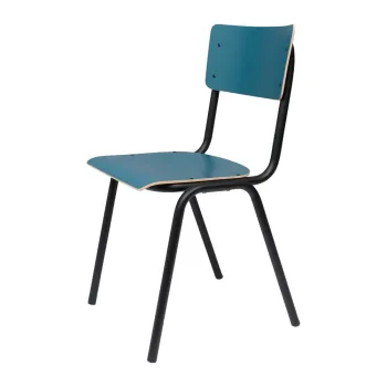 Scaune de dining in culoarea petrolului 4 buc. Back to school - Zuiver imagine