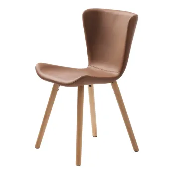 Scaune de dining maro 2 buc. din metal Teslin - Unique Furniture imagine