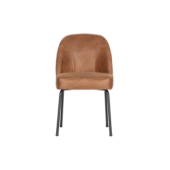 Scaune de dining maro coniac din piele 2 buc. Vogue - BePureHome imagine