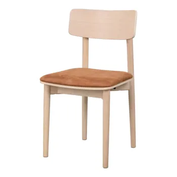 Scaune de dining maro coniac/natural 2 buc. din imitatie de piele Wolcott - Rowico imagine