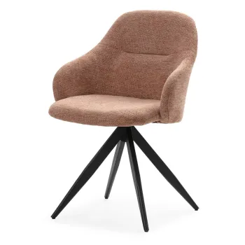 Scaune de dining maro deschis rotative 2 buc. Tamara - Marckeric imagine