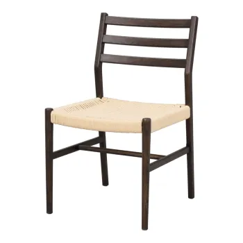 Scaune de dining natural /maro inchis 2 buc. Harlan - Rowico imagine