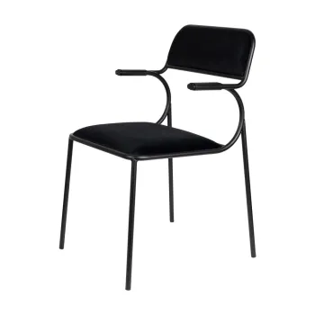 Scaune de dining negre 2 buc. Alba - Zuiver imagine