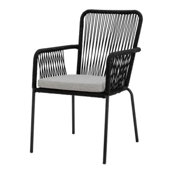 Scaune de dining negre 2 buc. Santino - Bloomingville imagine