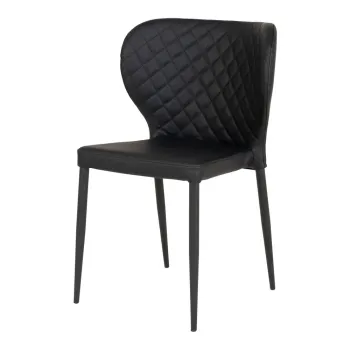 Scaune de dining negre 4 buc. Pisa - House Nordic imagine