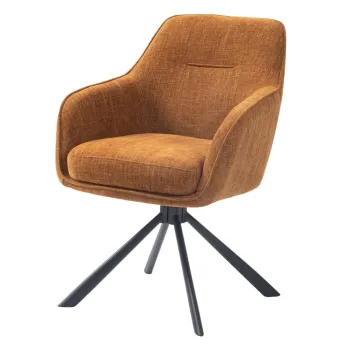 Scaune de dining portocalii 2 buc. Avola - Unique Furniture imagine