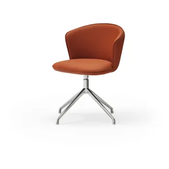 Scaune de dining portocalii rotative 2 buc. Add - Teulat imagine