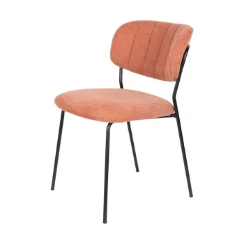 Scaune de dining roz 2 buc. Jolien - White Label imagine