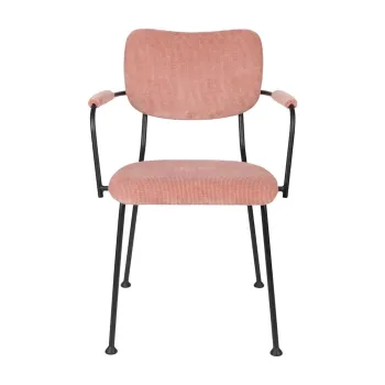 Scaune de dining roz-deschis 2 buc. Benson - Zuiver imagine