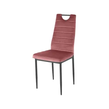 Scaune de dining roz-inchis 2 buc. din catifea Mandy - Storaa imagine
