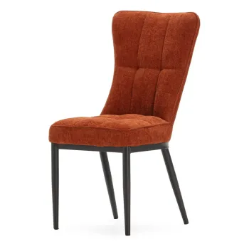 Scaune de dining teracota 2 buc. Damon - Marckeric imagine