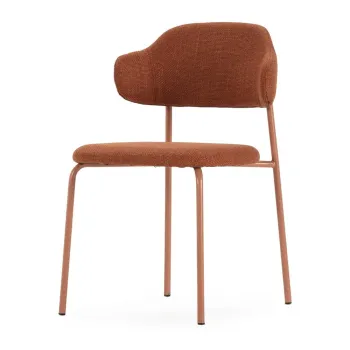 Scaune de dining teracota 4 buc. Adriel - Marckeric imagine