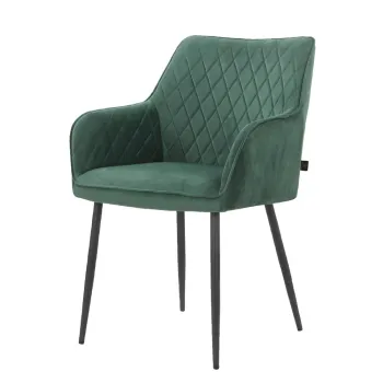 Scaune de dining verde 2 buc. din catifea Elvira - Storaa imagine