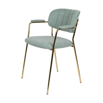 Scaune de dining verde-deschis 2 buc. Jolien - White Label imagine