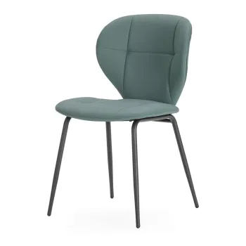 Scaune de dining verde-inchis 2 buc. Maura - Marckeric imagine