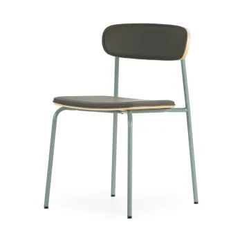 Scaune de dining verde-inchis stivuibile 2 buc. tapitate Saula - Marckeric imagine