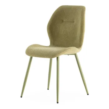 Scaune de dining verzi 4 buc. tapitate Ansu - Marckeric imagine