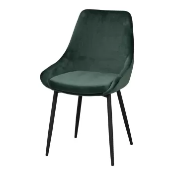 Scaune de dining verzi-inchis 2 buc. din catifea Sierra - Rowico imagine
