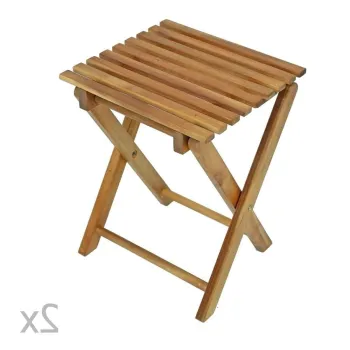 Scaune de gradina maro 2 buc. Tacoma - Garden Pleasure imagine