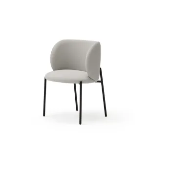 Scaune de sufragerie gri deschis, set 2 buc. Mogi - Teulat imagine