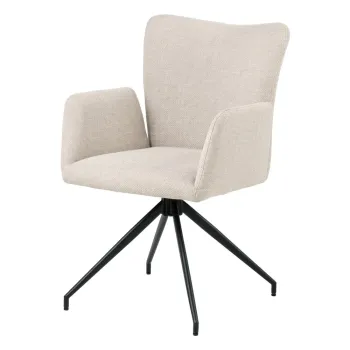 Scaune de sufragerie pivotante bej, set de 2 buc. Laura - Actona imagine