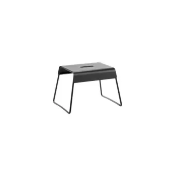 Scaunel din inox Zone A-Stool, negru imagine