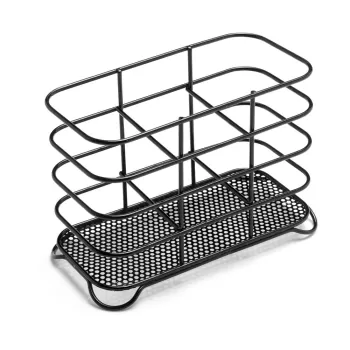 Scurgator tacamuri Addis, 18,5 x 8,5 x 13 cm, negru imagine